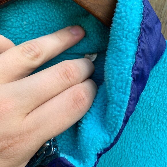 Vintage 90s Patagonia Sweater Jacket XL Blue - Picture 6 of 7